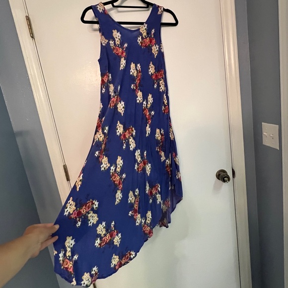 Riviera sun dress, XL blue floral - Picture 2 of 4